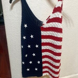 Patriotic Knit Women's Top size med